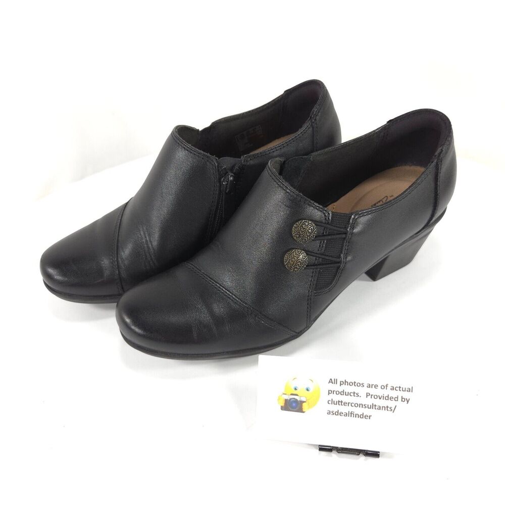 Catherine Malandrino Blake Casual Slip On Leather Boot Womens Size 6.5 Black
